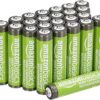 Lot de 24 piles rechargeables AAA NiMH 850 mAh, haute capacité
