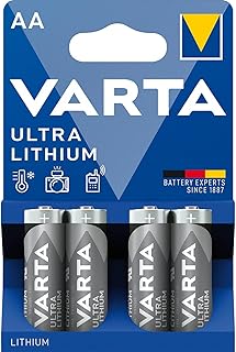 Piles AA Ultra Lithium 1,5V, lot de 4 pour appareils photo