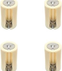 Adaptateur de piles 3AA vers taille D, pack de 4