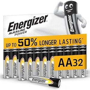 Piles AA Energizer Alkaline Power Lot de 32 longue durée