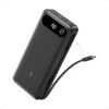 Batterie externe 20000 mAh 87W avec câble USB-C intégré, charge rapide pour MacBook et iPhone