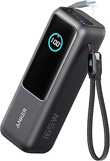 Anker batterie externe 25000mAh 165W avec câble intégré et rétractable