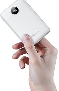 Batterie externe 10000mAh ultra-mince avec affichage LED